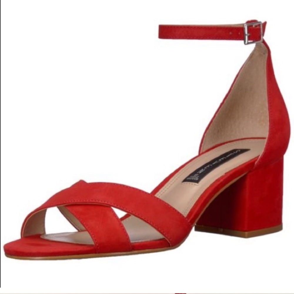 Steven by Steve Madden Red Ilka Heeled Sandal Size 8.5